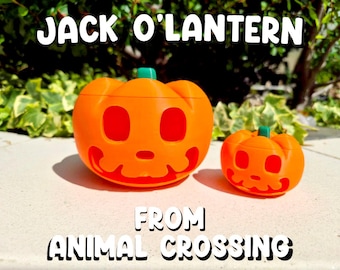 Jack-o’-lantern from Animal Crossing 3D printed, Jack, Soponcio, ACNH, Halloween, Lantern