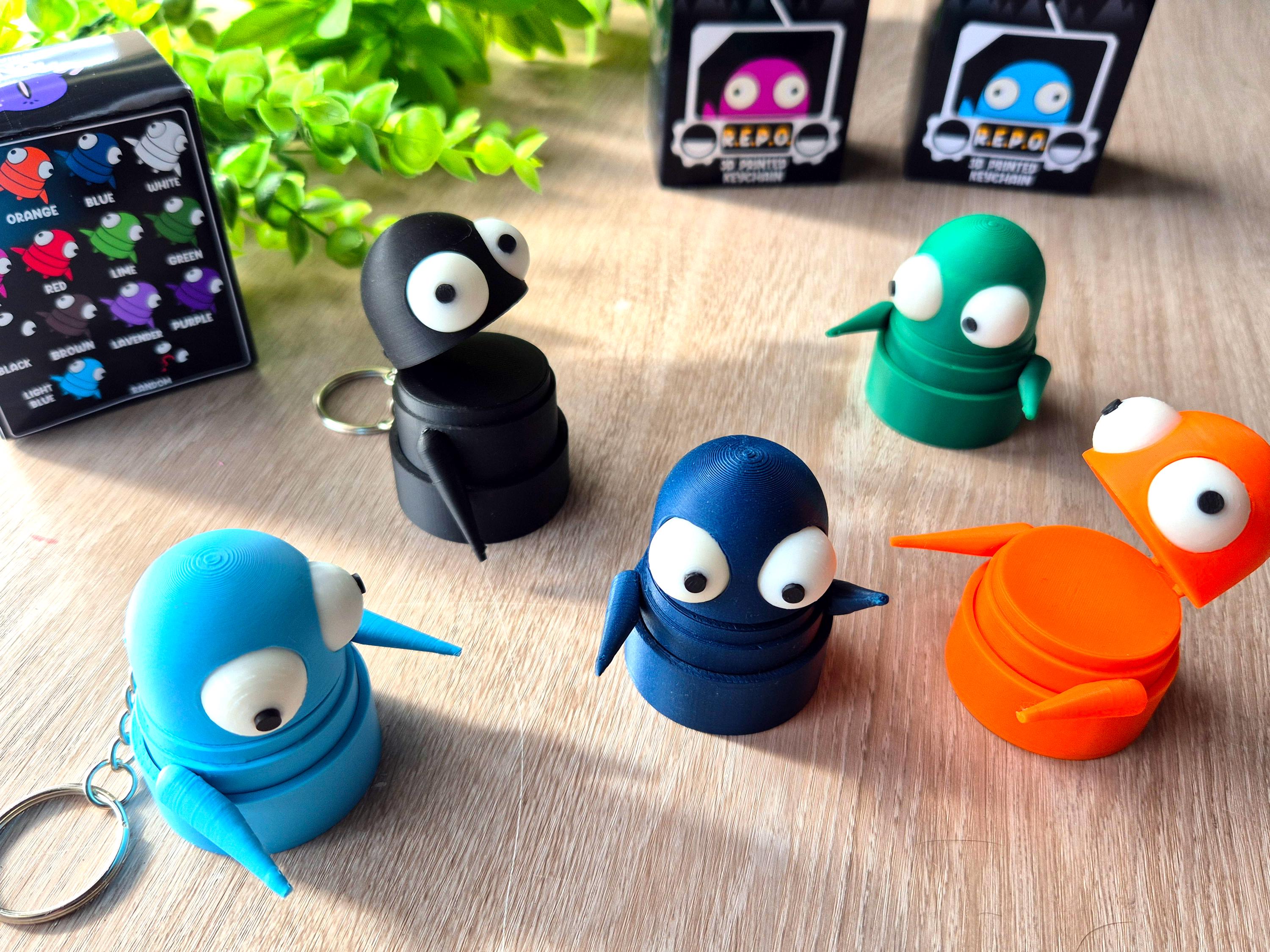 3DプリントREPOキーチェーン、R.E.P.O.ゲーマー、ギフト、クリッカー