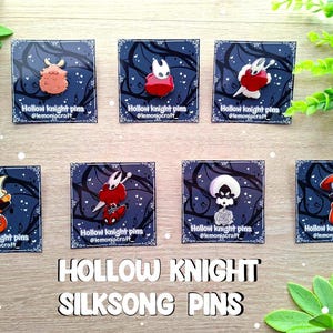 Pins de Hollow Knight Silksong, Silksong, Hornet, Lace, Shakra, Sherma, acessórios para jogadores, presente