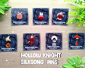 Hollow Knight Silksong pins, Silksong, Hornet, Lace, Shakra, Sherma, accessories for gamers, gift