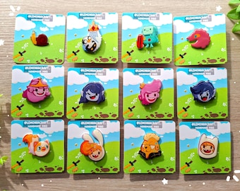 NEW Resin pins based on Adventure time, Finn and Jake, marceline, Princess Bubblegum, fionna, cake, bmo, marshall lee, prince gumball