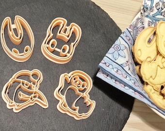 Hollow Knight Cookie cutters, Knight, Hornet, Myla, Grub