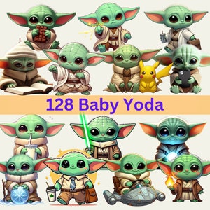 Baby Yoda Clip Art, Transparent Png, Baby Yoda, Cute Alien, Craft Project,  Mandalorian, Starwars, Baby Yoda Girl, Goodnotes Sticker 