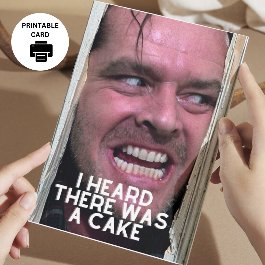 Funny Birthday Card Printable Birthday Card Etsy