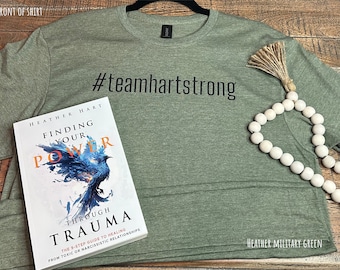 Triumph over Trauma #teamhartstrong Graphic in Black