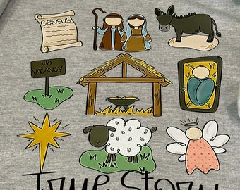 True Story Jesus Christmas Tee