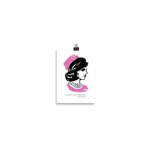 Jacqueline Kennedy Illustrated Art Print