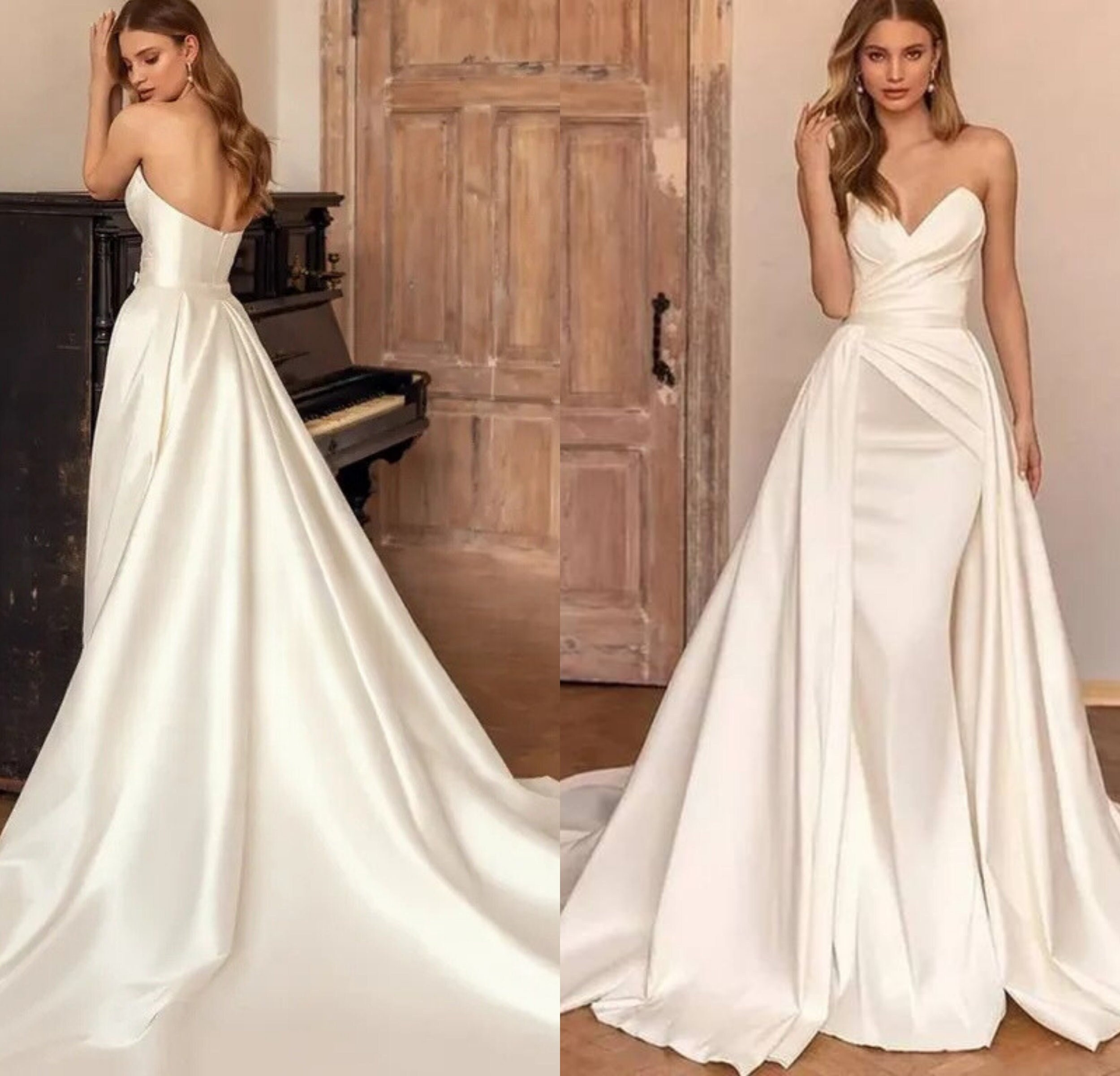 Strapless Elegant Wedding Dress 