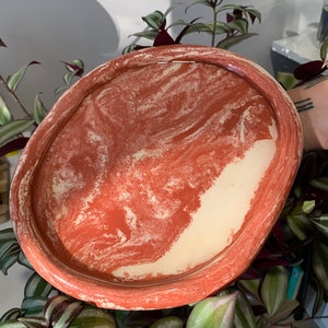 Marble ceramic plate