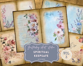 Prayer Journal Kit Devotional Journal Faith Scripture Christian Junk Journal Faith Prayer Folio Scripture Ephemera Gifts For Her Prayer Card