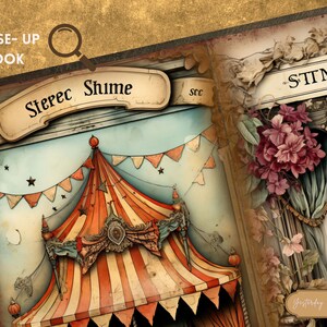 Vintage Theatre Junk Journal Pages Ephemera Digital Scrapbook Paper Kit ...