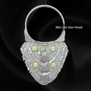Hmong Necklace Money 2 | Xauv Hmong | Necklace | Antique Hmong necklace, Tribal Necklace, Hmong Jewelry, Hmong By Niam Lwm Xauv Hmoob.