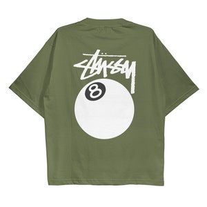 Stussy 8 Ball, Oversize , Streetsyle Retro T-Shirt, Unisex High Quality Shirt for men and women image 6