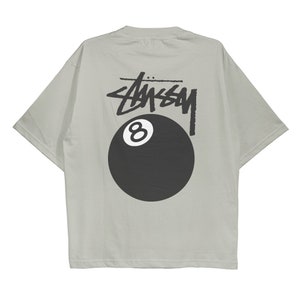 Stussy 8 Ball, Oversize, T-shirt rétro streetsyle, Chemise unisexe de haute qualité pour homme et femme image 10