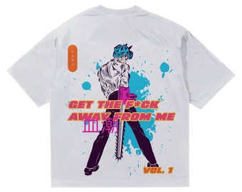 T-shirt oversize imprimé anime, chemise unisexe, impression numérique amusante, style urbain, t-shirt imprimé numérique Harajuku