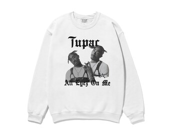 Felpa All Eyes On Me 2pac, Unisex, Oversize, Felpa stampata Tupac, Streetstyle, Streetwear