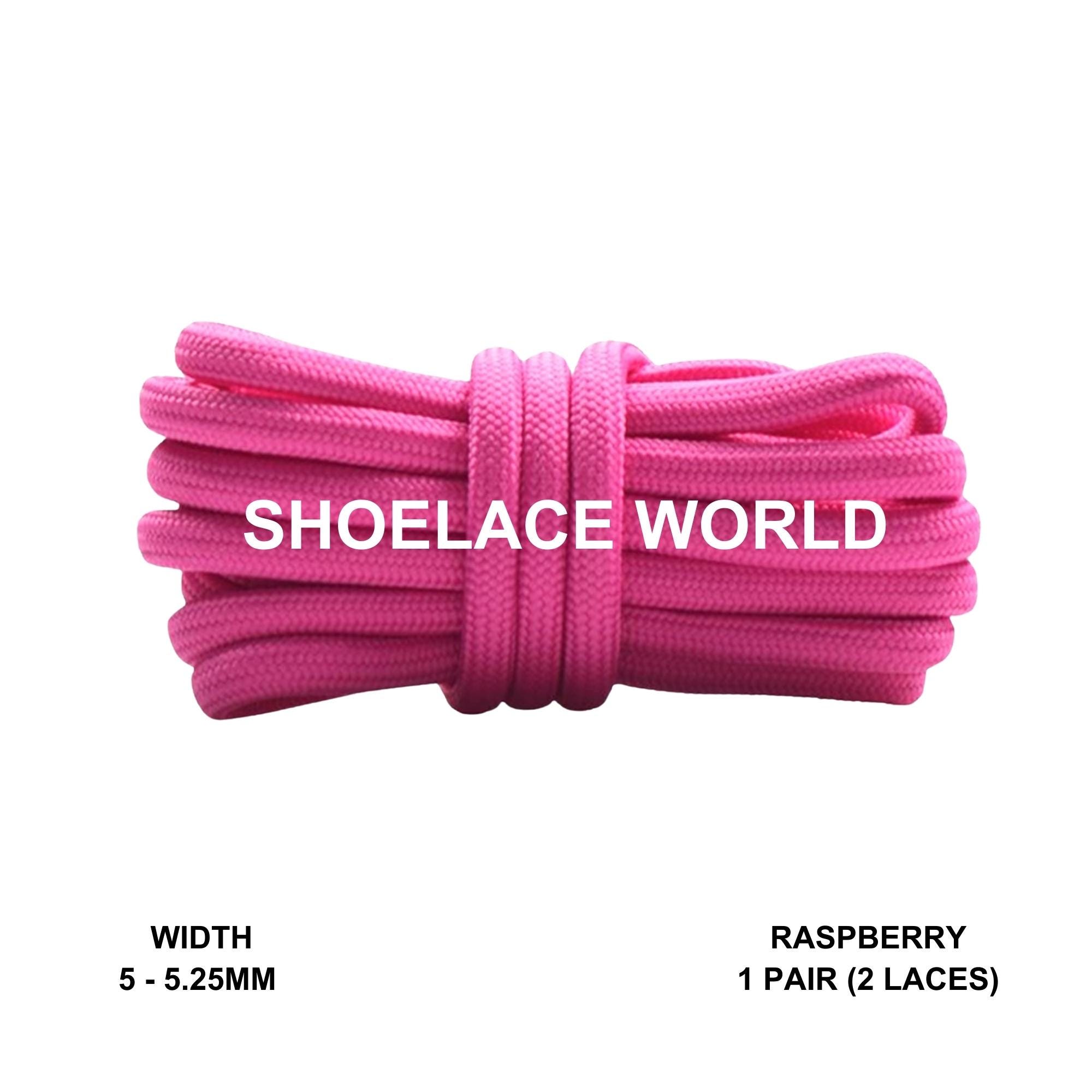 Sunshine Raspberry Laces Raspberry Classic Rope Shoelaces 5mm - 5.25mm Classic Colorful Laces ...