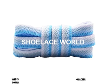 Glacier Triple Flat Premium Shoelaces 10mm Laces Ships Out From The USA Next Day