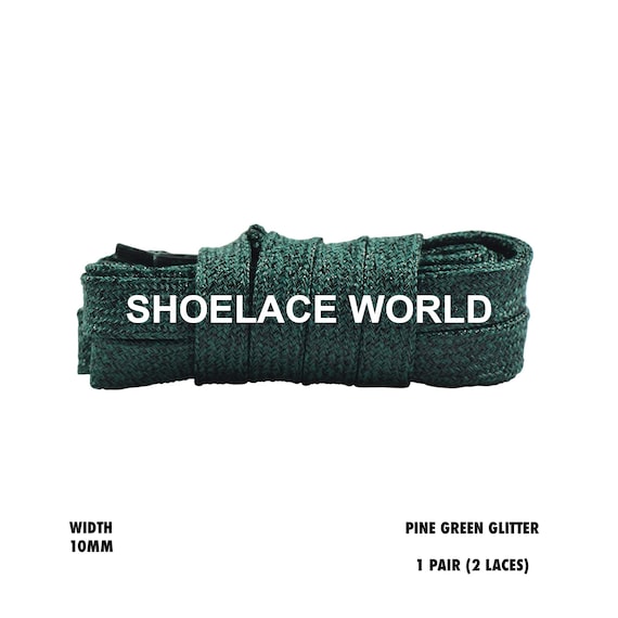 pine green shoelaces