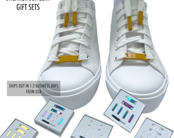 Sneaker Jewelry Gift Sets Metal Shoelace Tags Metal Premium Dubraes Shoe Charms Custom Gift Kit for All Occasions Fast Shipping From The USA