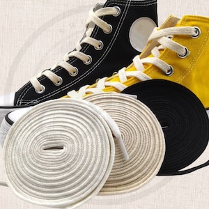 2025 Brand New Cotton Flat Shoelaces Soft Replacement Casual Laces Fast Shipping From The USA Next Day