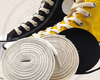 2026 Brand New Cotton Flat Wide 10mm Shoelaces Soft Replacement Casual Laces Fast Shipping From The USA Next Day