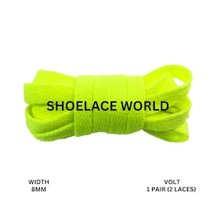 Volt Classic Flat Shoelaces 5/16 Inch 8mm Laces Ships Out From The USA Next Day
