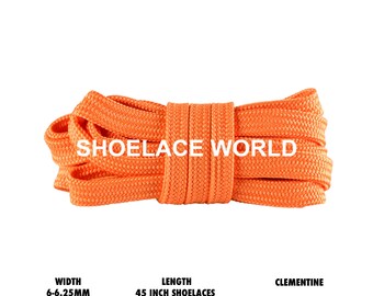 Cordones deportivos Clementine de 45 pulgadas, planos, delgados y huecos, de 6-6,25 mm, con colores vibrantes para correr. Envío desde EE. UU. al día siguiente.