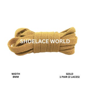 Dijon Classic Flat Shoelaces 5/16 Inch 8mm Laces Ships Out From The USA Next Day