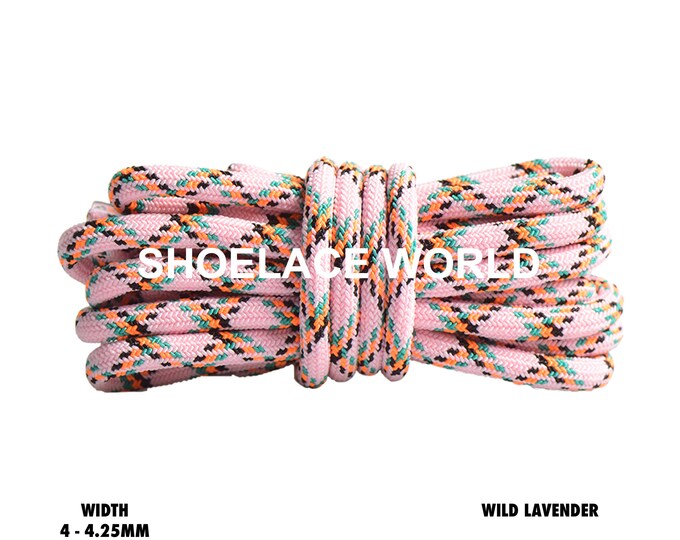 Lavander Rope Wild Lavender Elastic Rope Multicolor Shoelaces 4.25 Mm Laces Ships Out ...