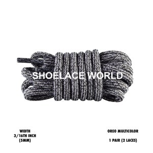Oreo Rope Multicolor Schnürsenkel 3/16 Zoll Schnürsenkel Schiffe aus den USA am nächsten Tag