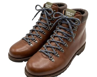 Charcoal / Blue Rope Round Shoelaces 3/16 Inch 5-5.25mm For Boot Hiking Jogging Trekking Durable Laces Ships Out From The USA Next Day