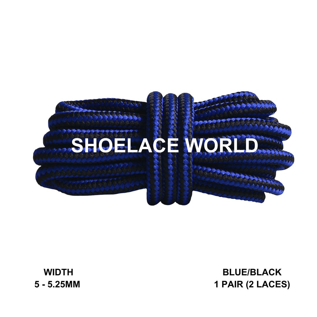 B&Q 5MM Unisex Thick Heavy Duty Round Boot Laces for Curacao