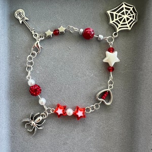 Y2K bracelet Spiderman 1 rot