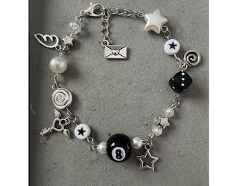 8-Ball Y2K Charm Bracelet