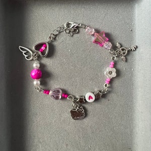 Y2K bracelet Hello Kitty pink