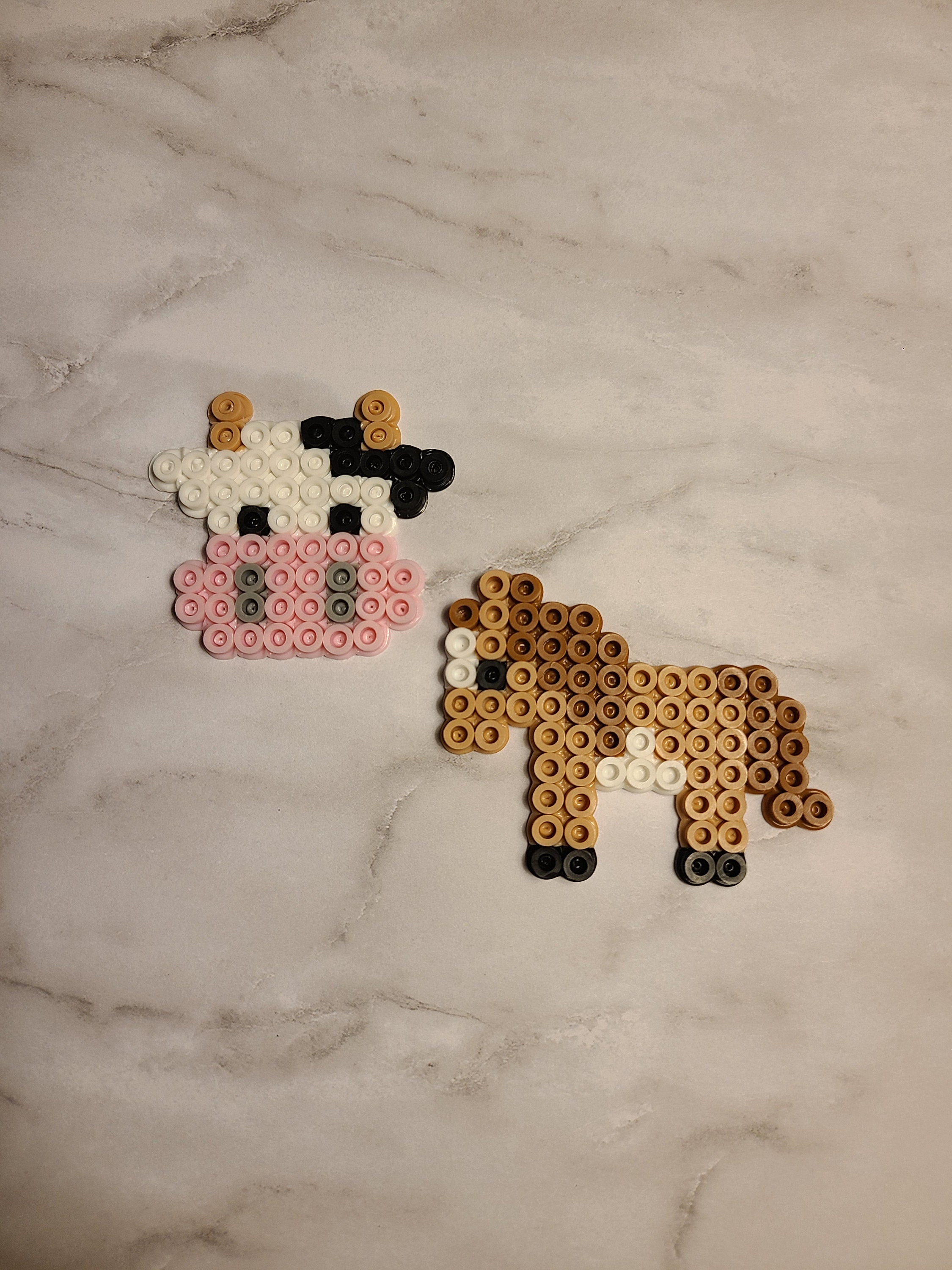 Mini Horse Cow Perler Etsy