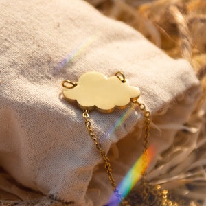 Golden Stainless-Steel Necklace with Adorable Cloud Pendant | High quality jewelry