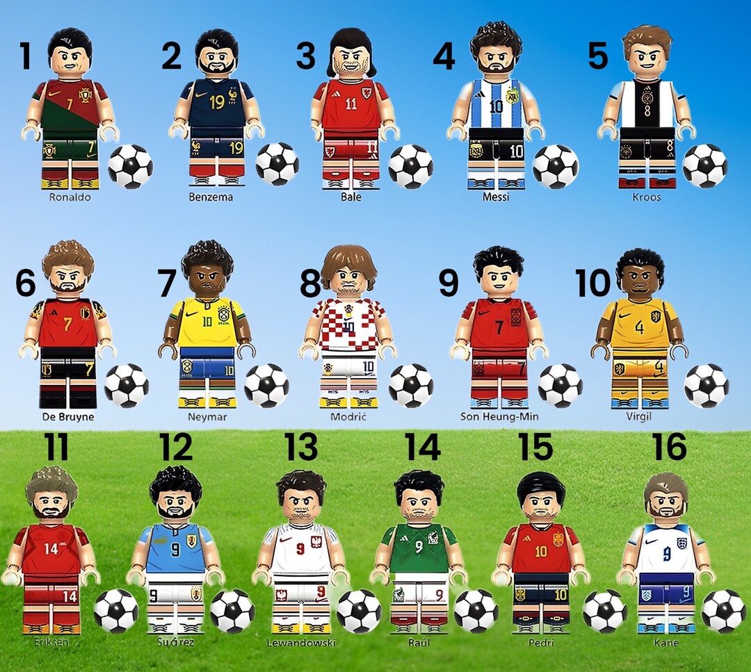 World Cup Football Soccer Players Figures Lego Mini Figures Kids Gift