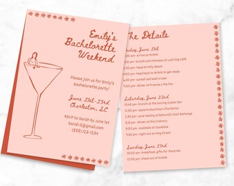 Bachelorette Party Invitation Template