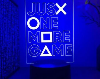 Veilleuse en acrylique avec panneau lumineux de jeu