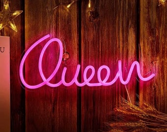 Enseigne LED Reine