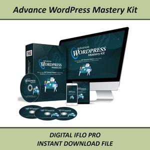 Advance WordPress Mastery Kit + Advance WordPress Mastery Kit Upgrade Package * Digital Download Files Size 1.6 GB + 4.6GB. Licence: PLR
