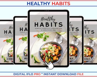 Healthy Habits Blueprint: Lifestyle Transformation Guide (Digital Download)