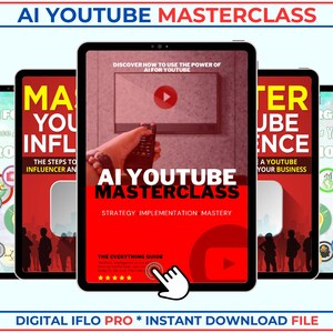 AI Youtube Masterclass | YouTube Marketing 101 | Autopilot Niche Profits | Master Youtube Influence | Dominate YouTube | PDF eBook | MRR