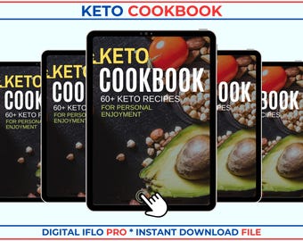 Keto Kochbuch: 60+ Keto Rezepte (PDF eBook)