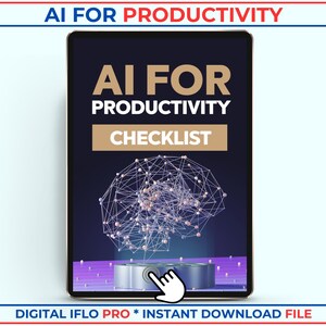 AI For Productivity Mastery | Boost Efficiency with AI Tools | Automation & Time Management | MRR License | Instant Download | pdf Ebook