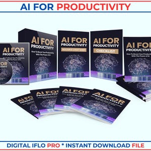 AI For Productivity Mastery | Boost Efficiency with AI Tools | Automation & Time Management | MRR License | Instant Download | pdf Ebook
