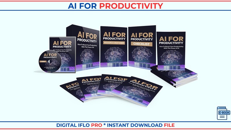 AI For Productivity Mastery | Boost Efficiency with AI Tools | Automation & Time Management | MRR License | Instant Download | pdf Ebook