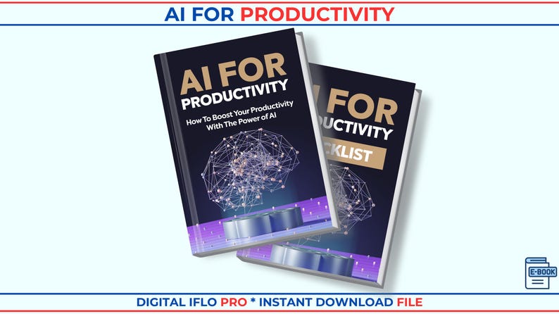 AI For Productivity Mastery | Boost Efficiency with AI Tools | Automation & Time Management | MRR License | Instant Download | pdf Ebook